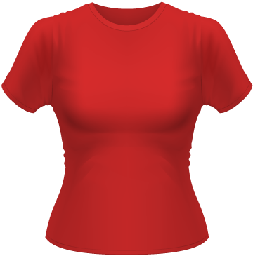 Frauen-T-Shirt Standard  rot | XL