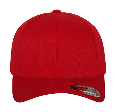 Flexfit Cap Red (Schirmunterseite silber) | S/M
